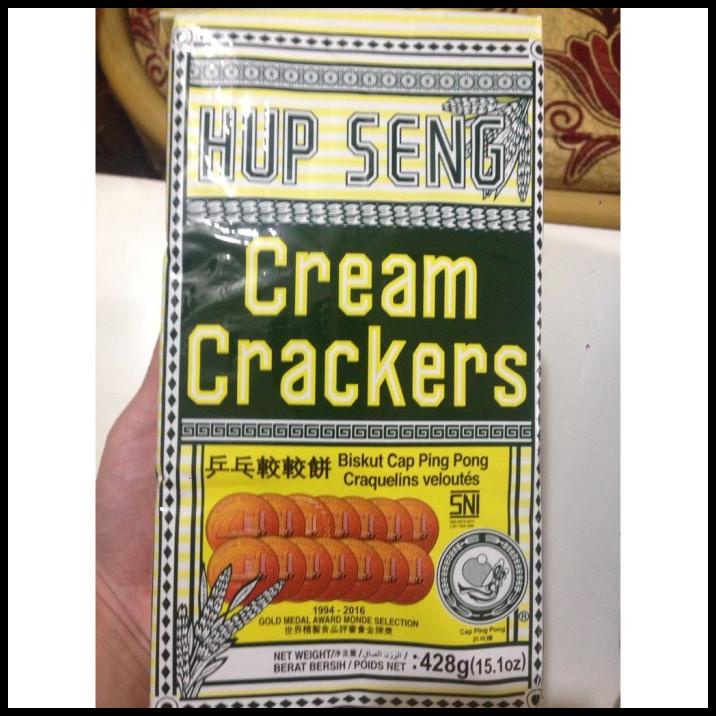 

DISKON HUP SENG CREAM / SUGAR /VEGETABLE CRACKERS CAP PING PONG BISKUIT ASIN !!!!