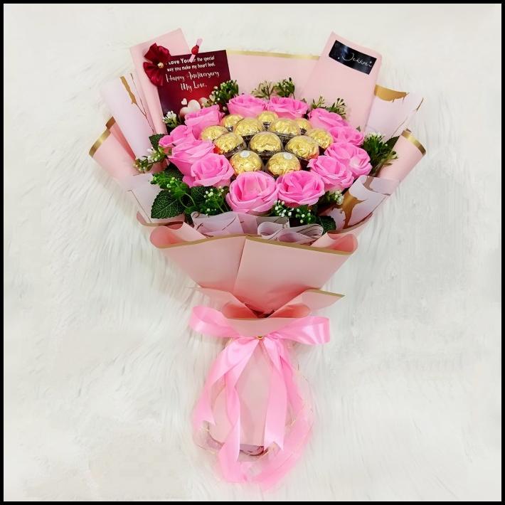

BEST DEAL BUKET BUNGA COKLAT FERRERO ROCHER ULANG TAHUN / VALENTINE / WISUDA !!