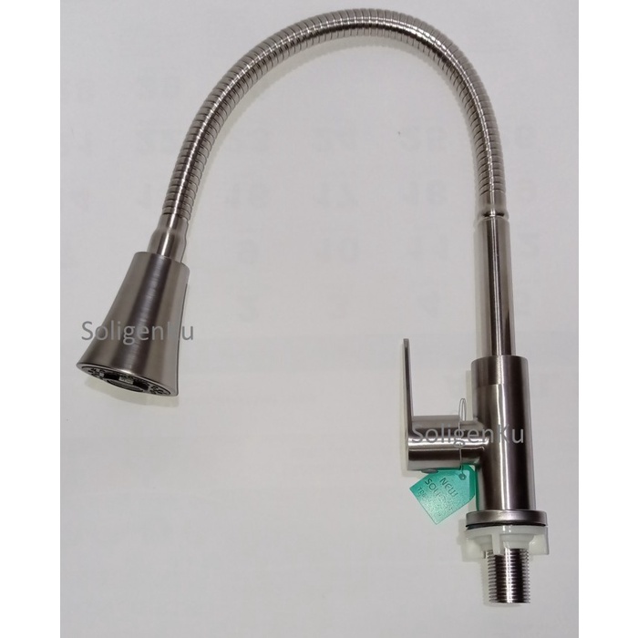 Kran Angsa Fleksibel Soligen Stainless Keran Bak Cuci Piring SUS 505