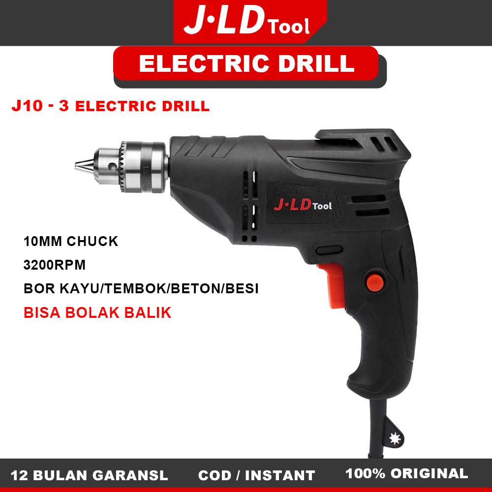 JLD 380W mesin bor listrik 10mm bor murah J10-3 bortangan listrik bor tembok listrik alat bor listri