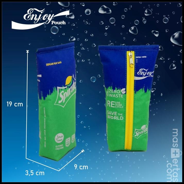 

TERMURAH TEMPAT PENSIL SPRITE, POUCH KEMASAN HADIAH, KADO ANAK UNIK !!