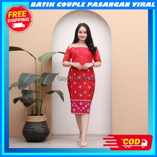 Pakaian Sepasang Pasangan Set Wanita Laki-Laki Kondangan Cowok Cewek Baju Sarimbit Keluarga Muslim 2