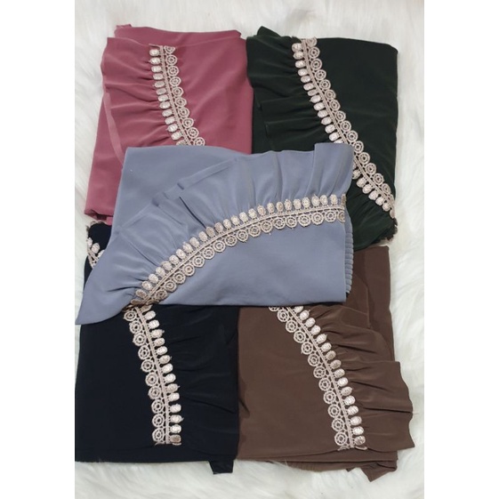 STYLISH HIJAB DAILY HIJAB INSTAN RAMPEL JERSEY IZZA COLLECTION TANAH ABANG