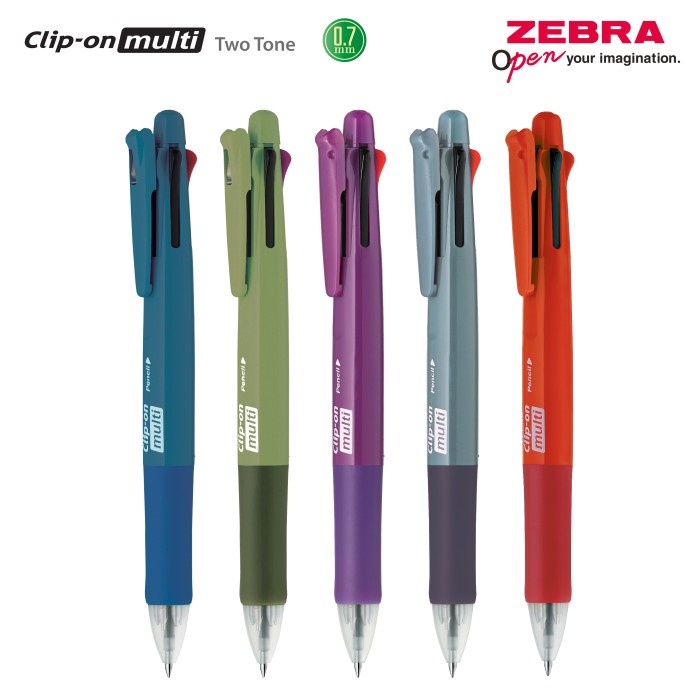 

Promo Zebra Pulpen Multifunction Clip-On Multi Two Tone Series