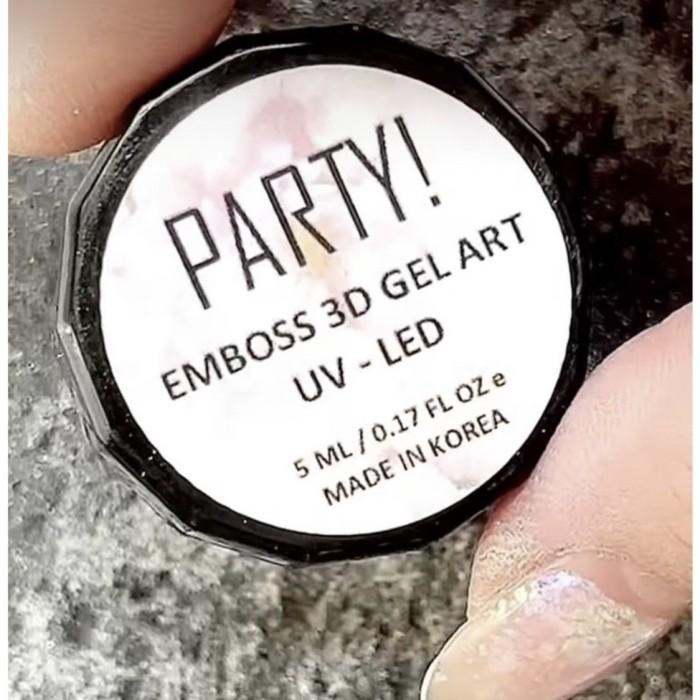 PARTY EMBOSS 3D GEL NAIL ART HALAL