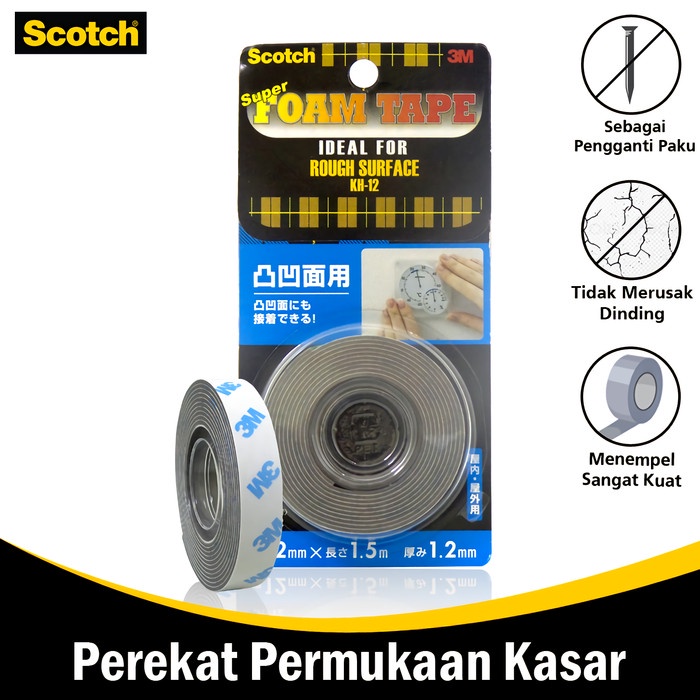 

Terbaru Double Tape Super Strong For Rough Surface Daya Rekat 3M Scotch Kh-12 Promo Terlaris