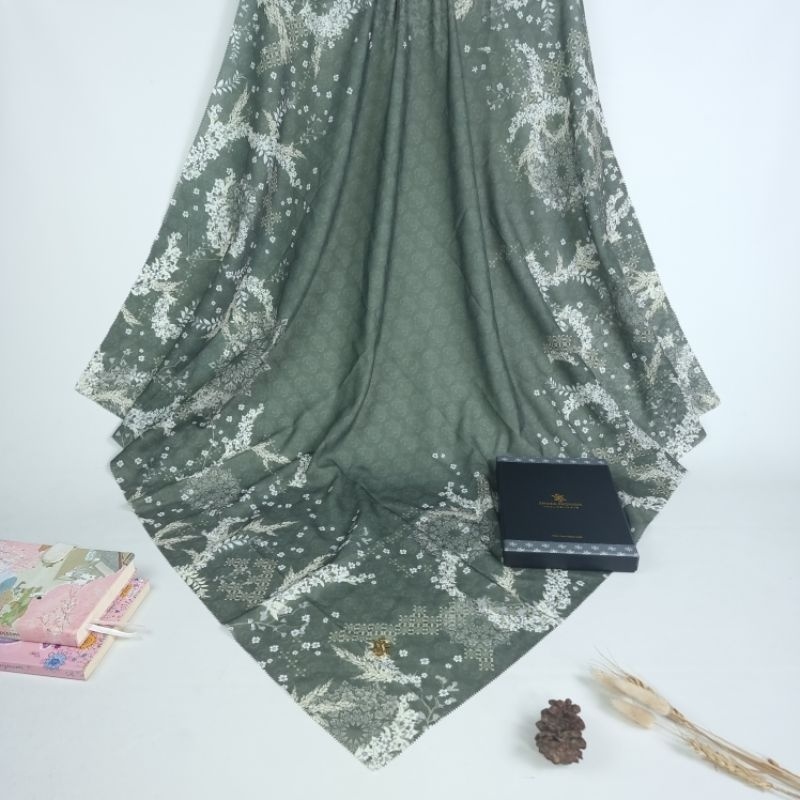 STYLISH HIJAB DAILY Shofa Fashion-FARAHYA PART2 Series Hijab Segi empat Voal Motif Orin HardBoxs