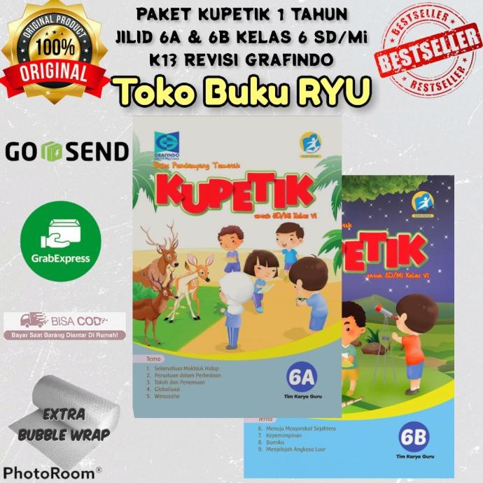 

SALE Paket KUPETIK 6A & 6B Kelas 6 SD K13 Revisi GRAFINDO Termurah