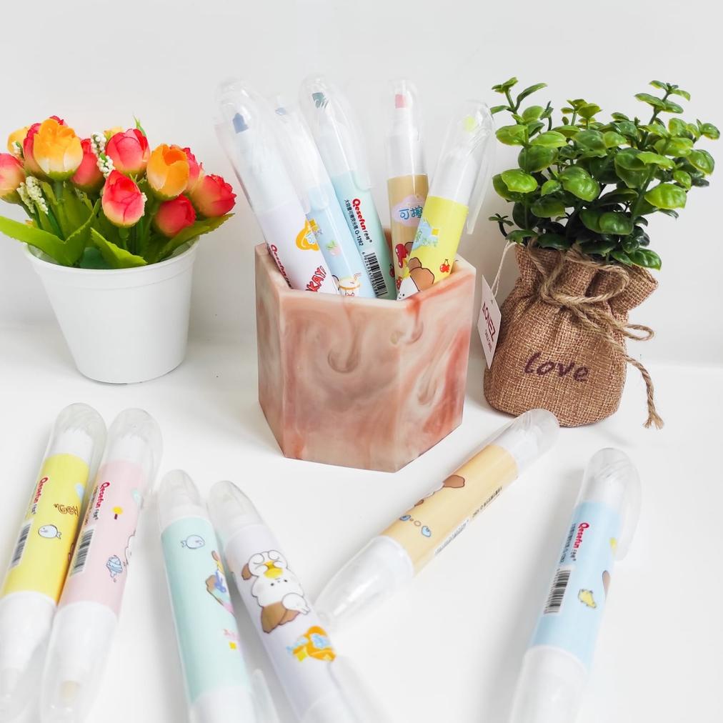 

Special HIGHLIGHTER QESEFUN GAMBAR KELINCI ERASEABLE 1 BOX ISI 6 PCS BISA DIHAPUS ALAT TULIS UNIK SPIDOL WARNA STABILO .,