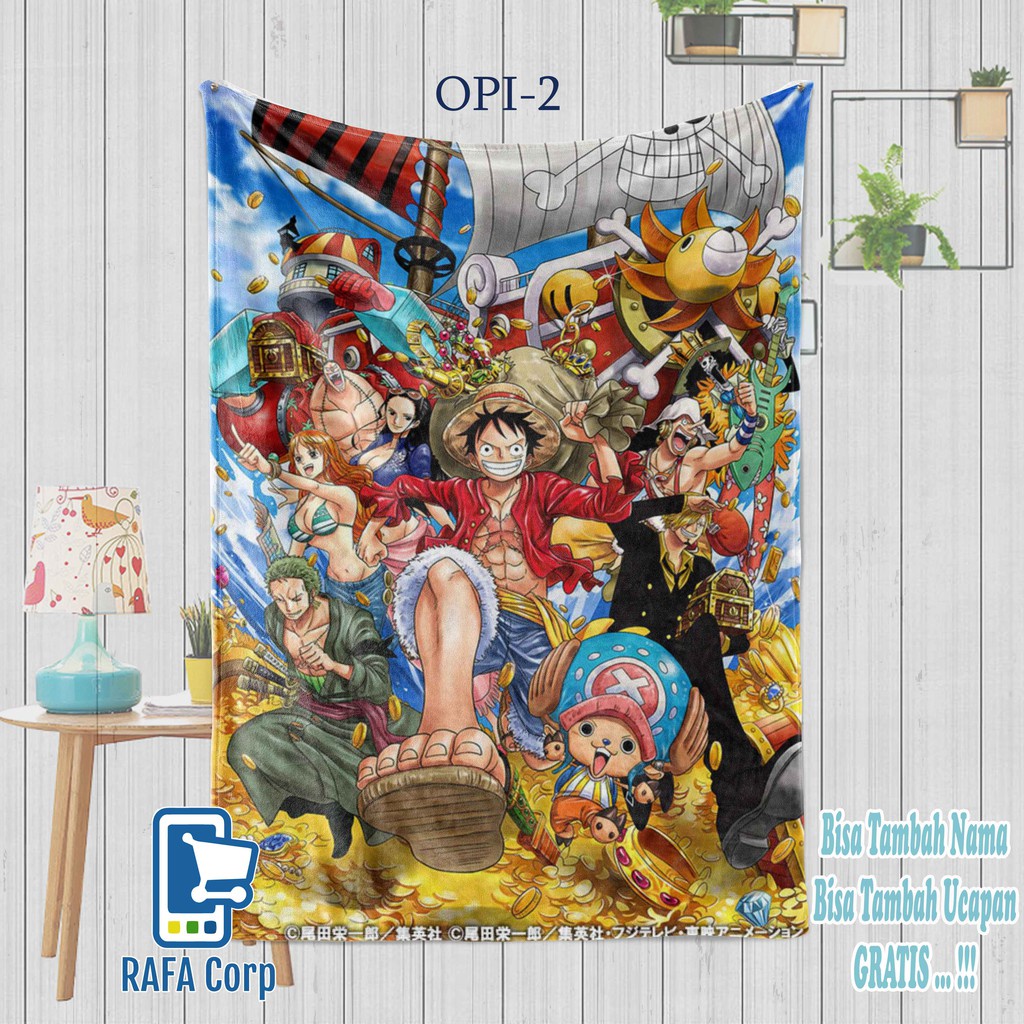 Selimut Custom Foto Kter Anime One Piece