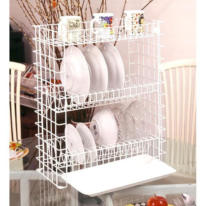 ] RAK PIRING TARIK 3 SUSUN + TATAKAN MODELIN KITCHEN SET BAWAH