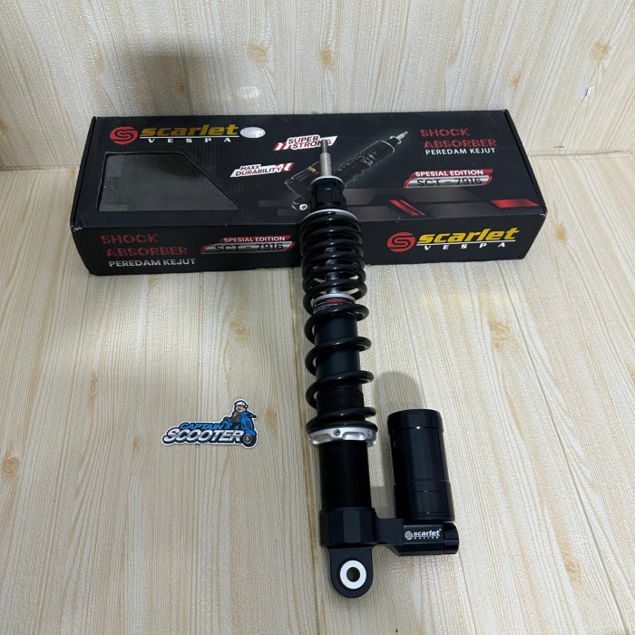 {BEKAS} shock shockbreaker scarlet rear vespa sprint primavera black Murah