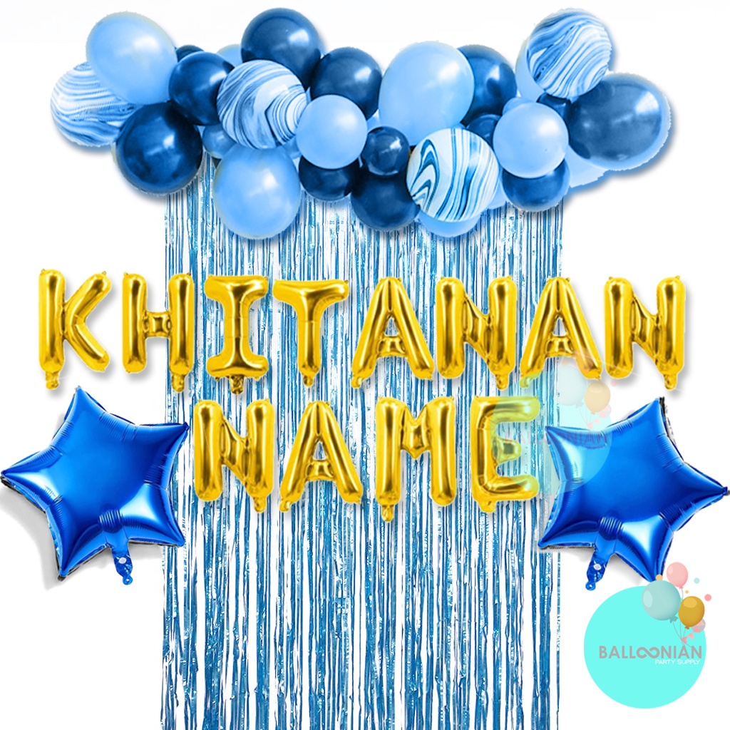 Khitanan Garland Simple Dekorasi Set/Dekorasi Khitanan Anak/Balon Khitanan