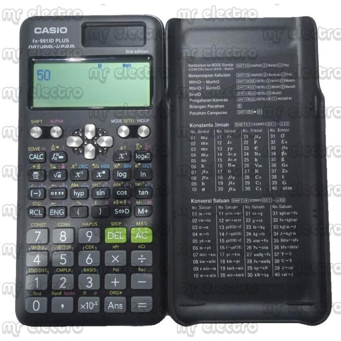 

KALKULATOR SCIENTIFIC CASIO FX 991 ID PLUS ORIGINAL - ILMIAH - SAINS