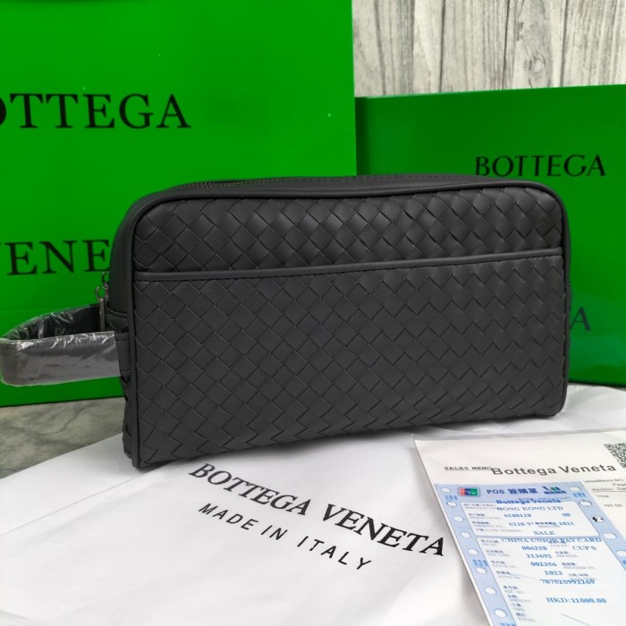 Promo Pouch Bag Clutch Jinjing Duo Zipper Pria Boven 8003 Import Miror