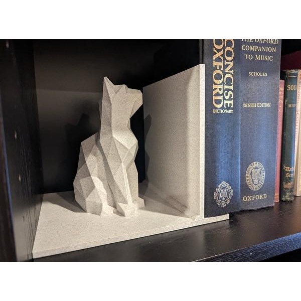

populer] Lowpoly Cat BOOK END Pengganjel Pembatas Penahan Buku | Dekorasi - K3D