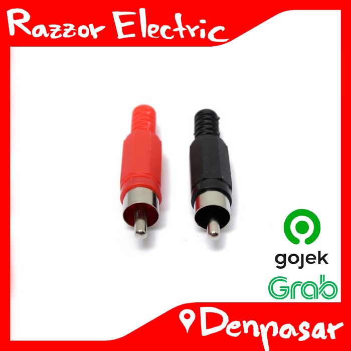 ;&;&;&;&] Jack RCA Male Audio Video Konektor Jek Jantan TV Ampli DVD Player