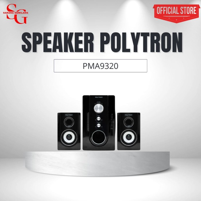 ] POLYTRON PMA 9320 BLUETOOTH MULTIMEDIA SPEAKER RADIO FM PMA9320