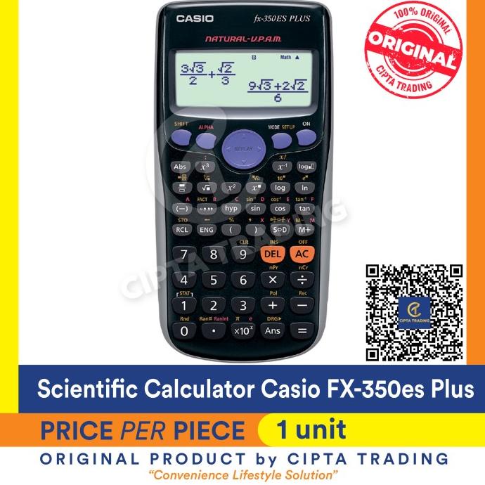 

Calculator - Casio - Scientific Calculator FX-350ES Plus