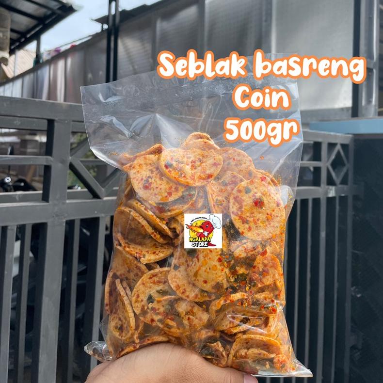 

COD SEBLAK BASRENG KOIN PEDAS DAUN JERUK 100GR/250GR/500GR/1KG FULL DISCOUNT