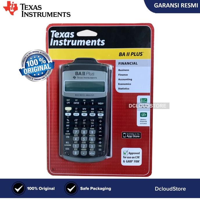 

Calculator Original BA II Plus Financial Texas Instruments Kalkulator