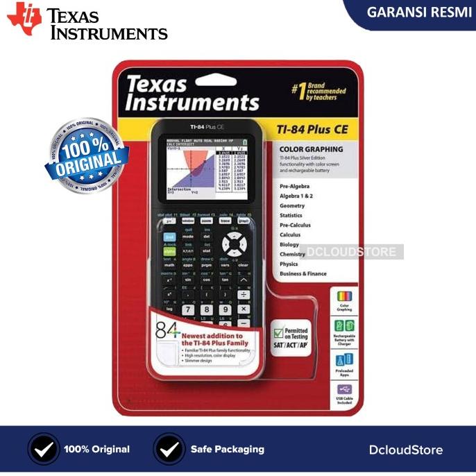 

Calculator Original TI 84 Plus CE Texas Instrument Graphing Kalkulator