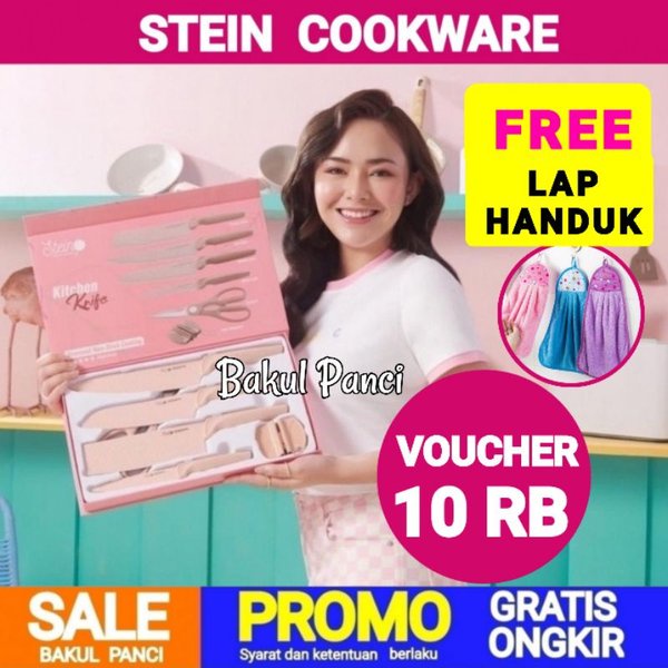 STEIN STEINCOOKWARE PISAU DIAMOND KNIVES SET 6 IN 1 - PISAU DAPUR KERAMIK CERAMIC KNIFE