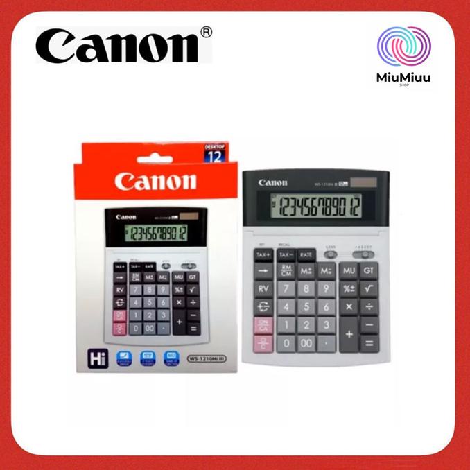 

KALKULATOR LAYAR BESAR 12 DIGIT CANON WS-1210Hi III CALCULATOR