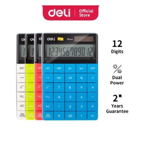 

Deli Desktop Calculator Plastic-12 digits E1589P