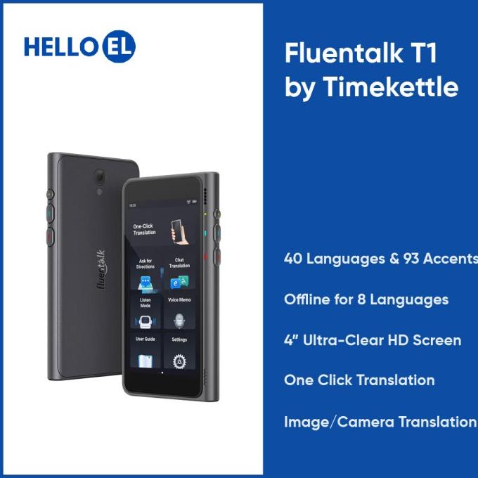 

Fluentalk T1 by Timekettle Handheld 40 Language Translator Device