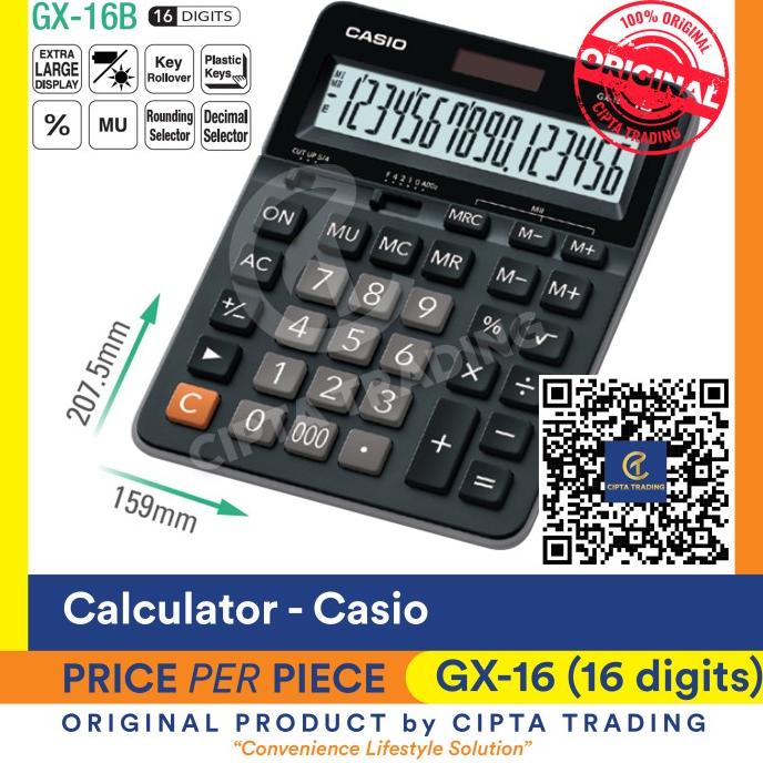 

Calculator - casio - GX-16