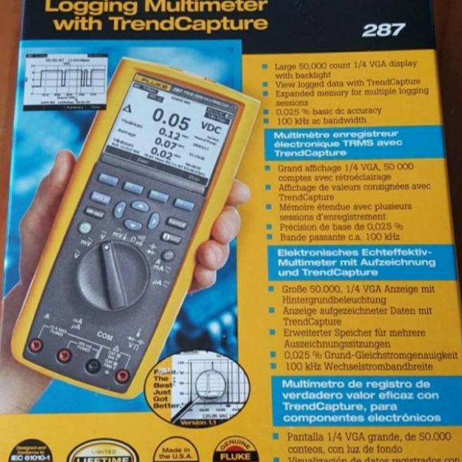 fluke 287 digital multimeter Top