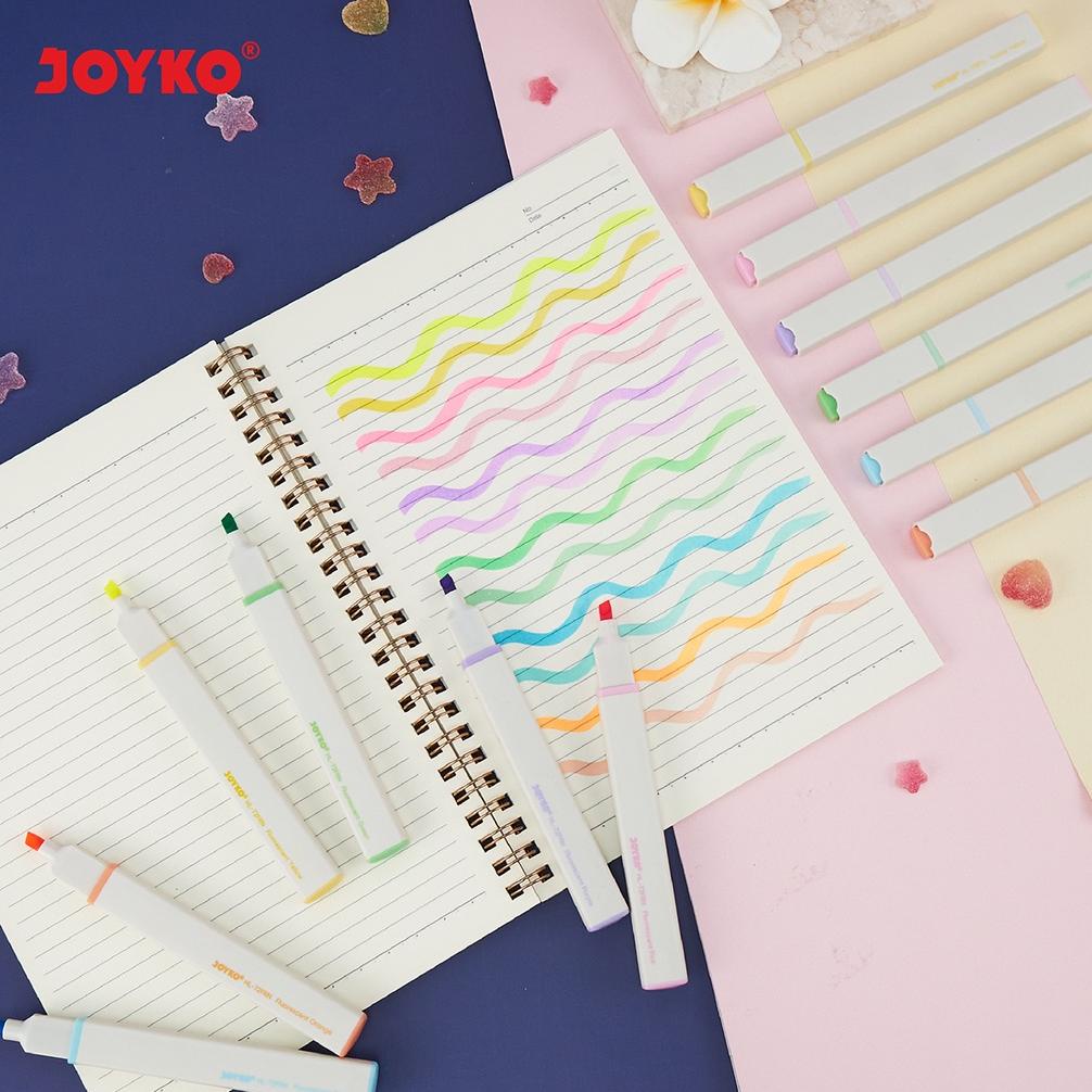 

Berkualitas Penanda Berwarna Highlighter Joyko HL-72FRN ~ 72PTL 6 Warna
