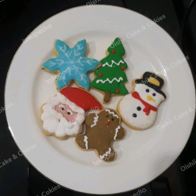 

Kue Kering Kukis Sugar Icing Cookies Karakter Natal Xmas Christmas Pengiriman Cepat