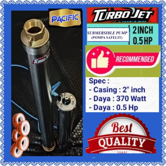 [New] Pompa Air Satelit 0.5 Hp Untuk Casing 2  Inch Submersible Mdl Inoto Terbatas