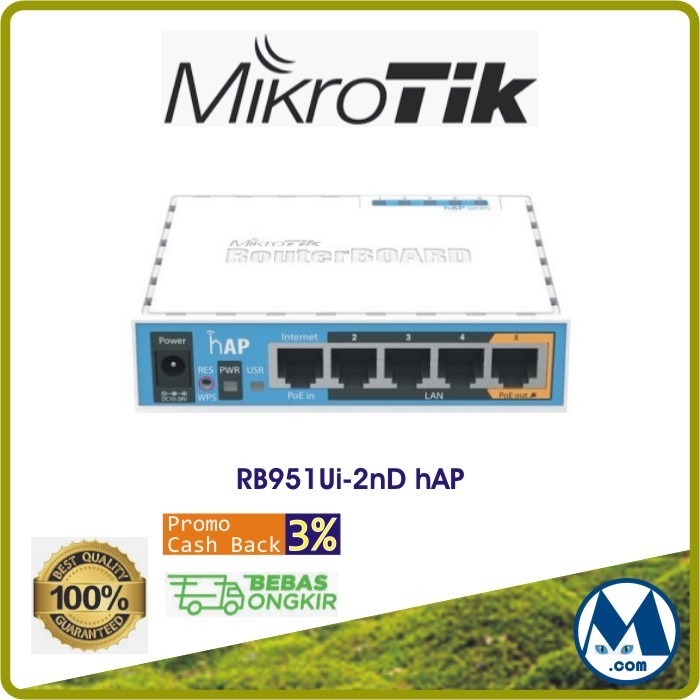 MikroTik RB 951 Ui 2nD hAP / RB951Ui-2nD hAP