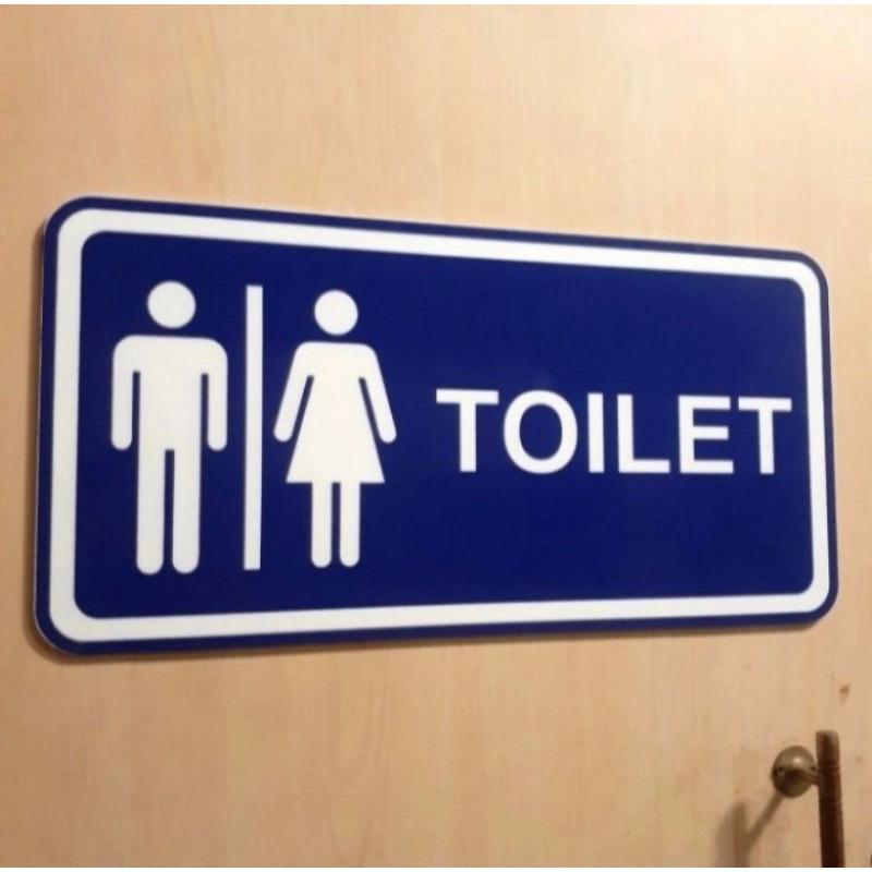 

Acrylic Sign Label Toilet Pria Wanita