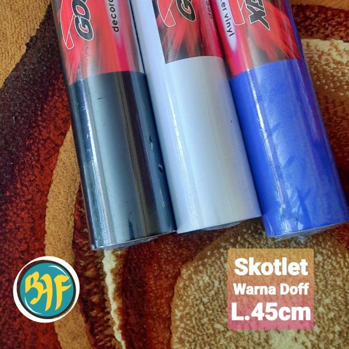 Cod Skotlet Goodfix Hitam/Putih/Biru Muda Doff (Background Aquarium) 1Roll Kode Ema306