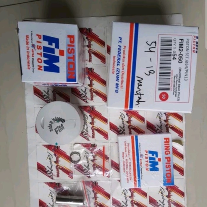 ✨COD Piston Kit Fim 2 02 Mentah 53.5 54 54.5 55 55.25 Pen Pin 13 55 25 15 Terbatas