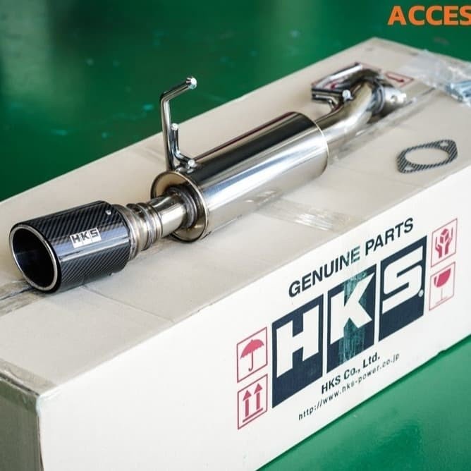 PREMIUM HKS LEGAL CARBON MUFFLER MITSUBISHI XPANDER ORIGINAL TERBARU