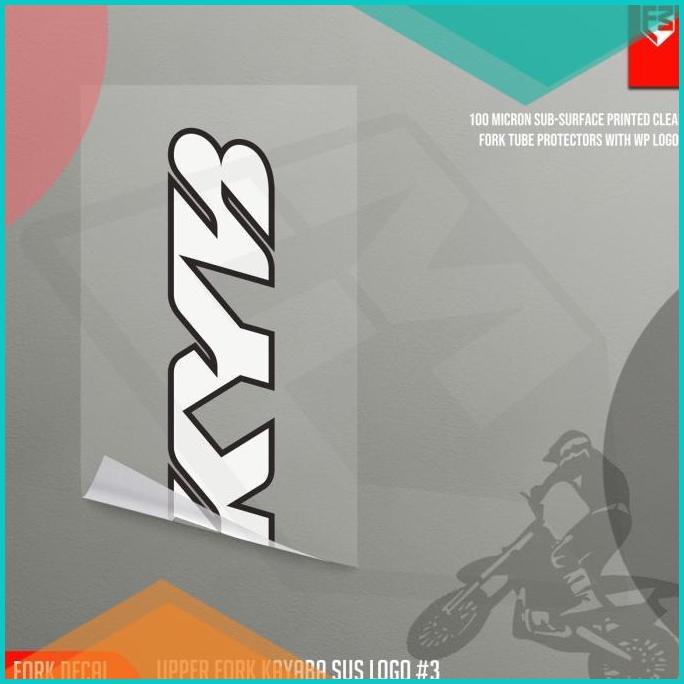 Upper Fork Decal Sticker USD Kayaba 03 Clear shock crf klx wr155 ktm