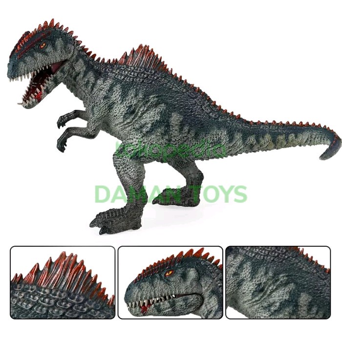 Giganotosaurus Figure Dinosaurus Jurassic Mainan World Pajangan