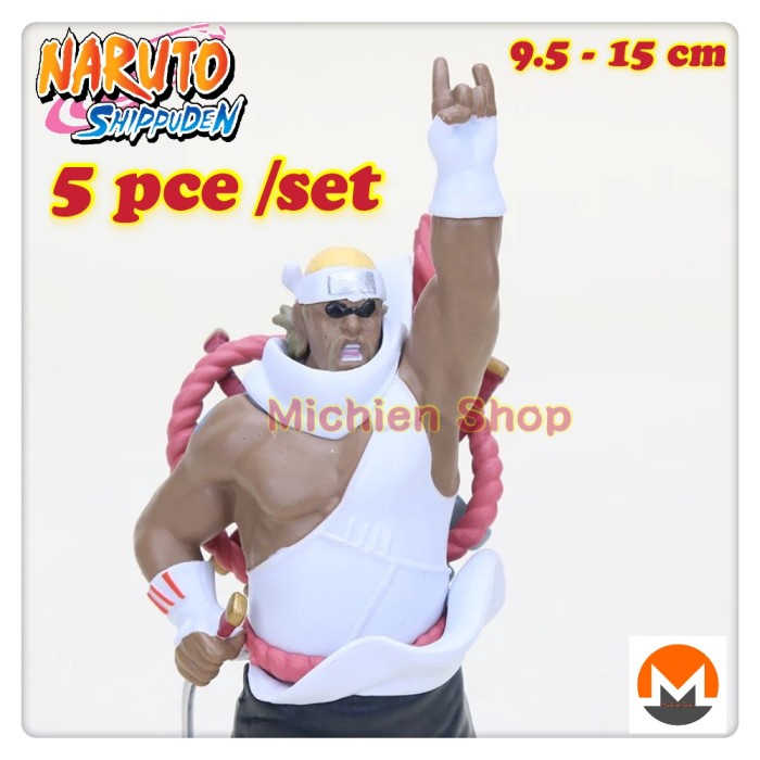 Naruto Shippuden / Action Figure Set Isi 5 Uk Besar - Mainan Miniatur