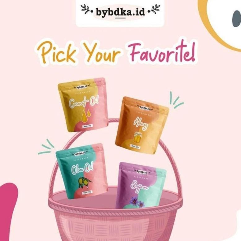 (Free Gift) Sleeping Mask Bybdka.Id Sleep Mask Bybdka.Id Sleepmask Saffron Bybdka.Id Atasi Jerawat 1