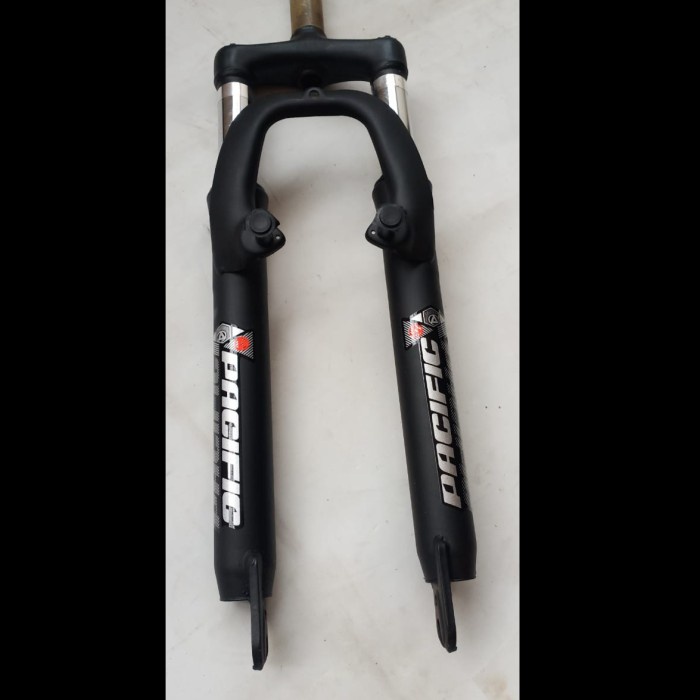 pacific fork suspension mtb 26 inch os non lock hitam lelalela8187