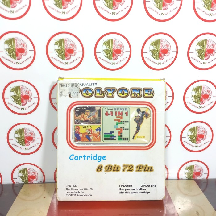 kaset games nintendo bootleg vintage nes cartridge 64 in 1 rerevika93