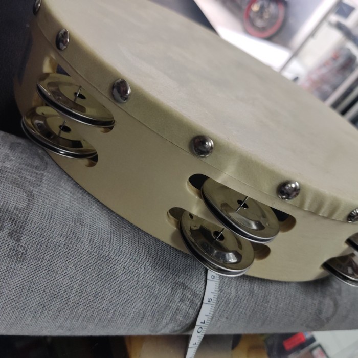 tamborin kulit kayu 10" atau 25cm harrier lisaajah1516
