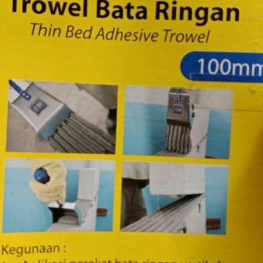 Mu Trowel/Roskam Pemasangan Hebel 7,5&10Cm