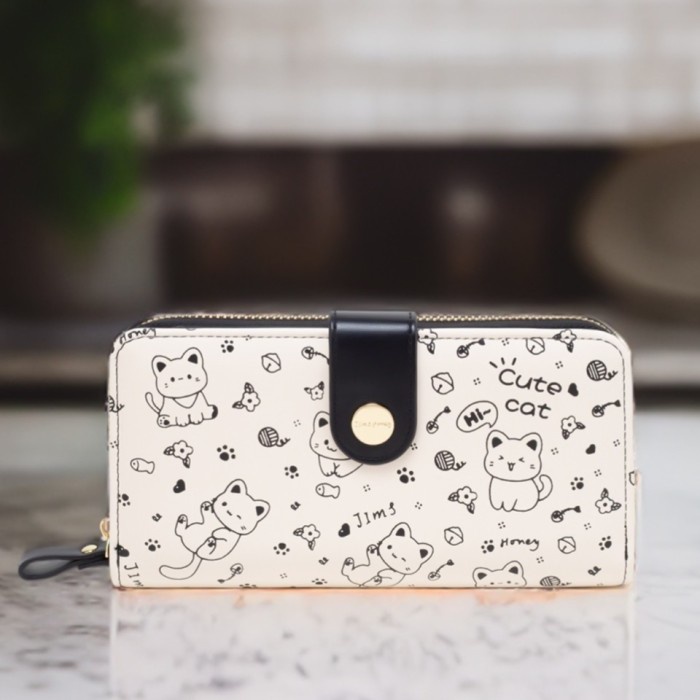 Jims Honey Lala Wallet Dompet Wanita Dompet Panjang Lipat 100% ORIGINAL