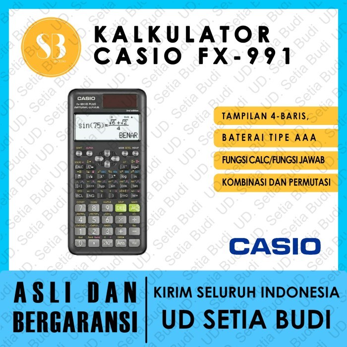 

Promo Kalkulator Casio Fx-991 Id Plus Asli Dan Bergaransi